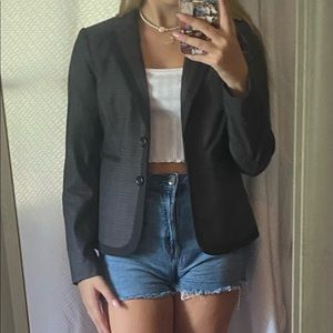 The Limited Black and Gray Blazer